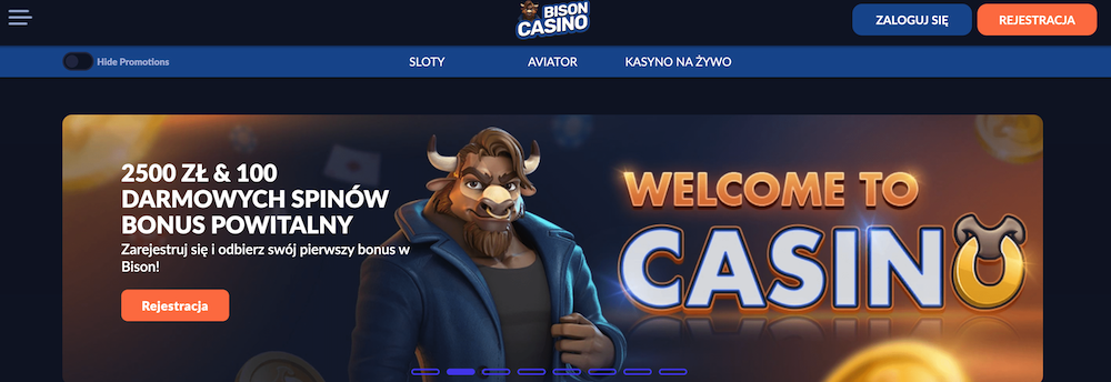 Bison Casino strona słówna